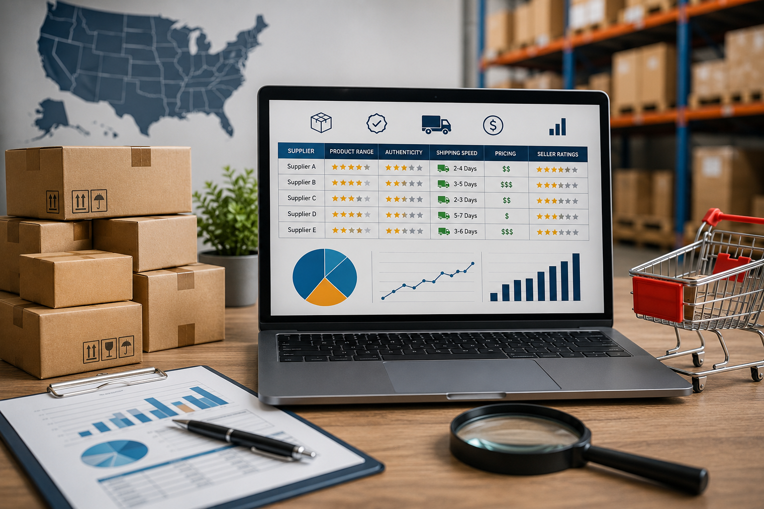 Verified Amazon wholesale suppliers warehouse in the USA